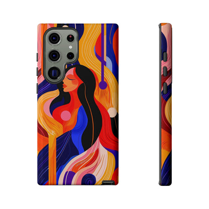 Muse in Motion – Abstract Goddess Phone Case for iPhone, Samsung & Pixel