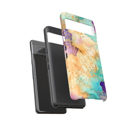 Golden Aura Abstract Watercolor Mobile Case