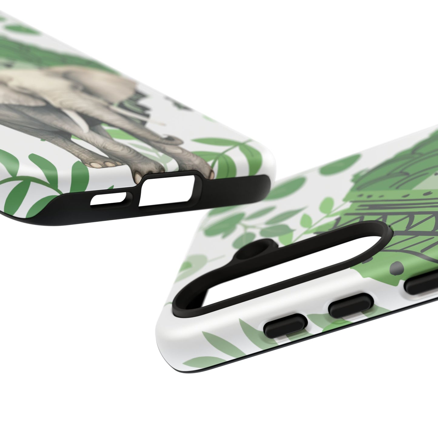 Tropical Elephant Mobile Cover – Nature-Inspired Boho Art