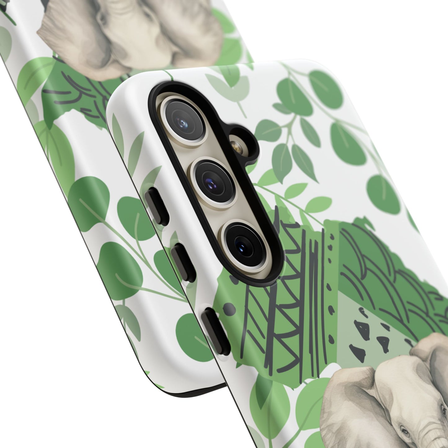 Tropical Elephant Mobile Cover – Nature-Inspired Boho Art