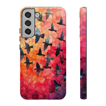 Chorus of Flight – Mosaic Birds Phone Case for iPhone, Samsung & Pixel