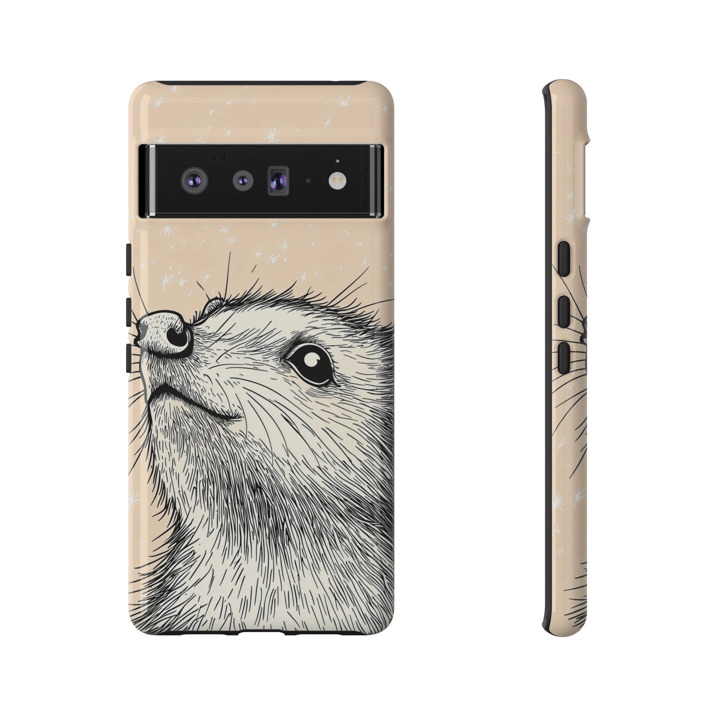 Starlit Wonder: Curious Critter in the Cosmos Phone Case for iPhone, Samsung & Pixel