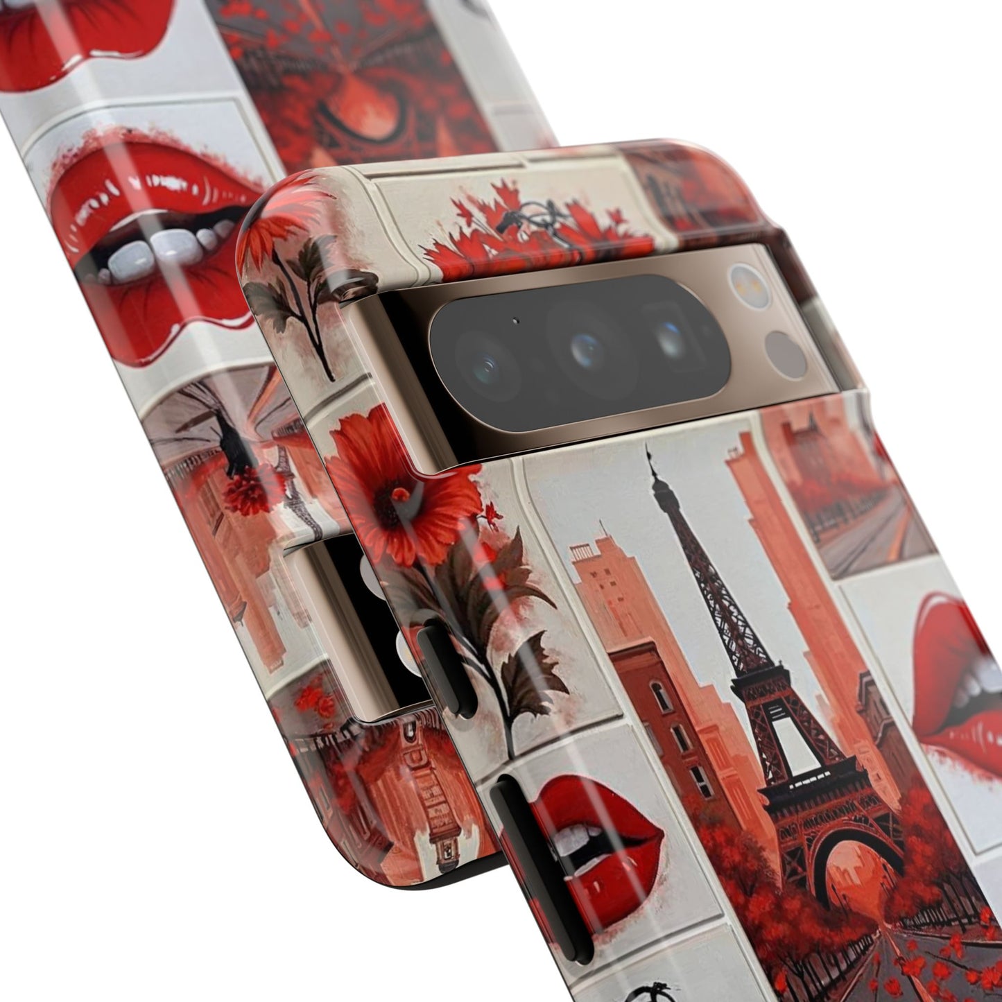Red Lips & Eiffel Tower Phone Case