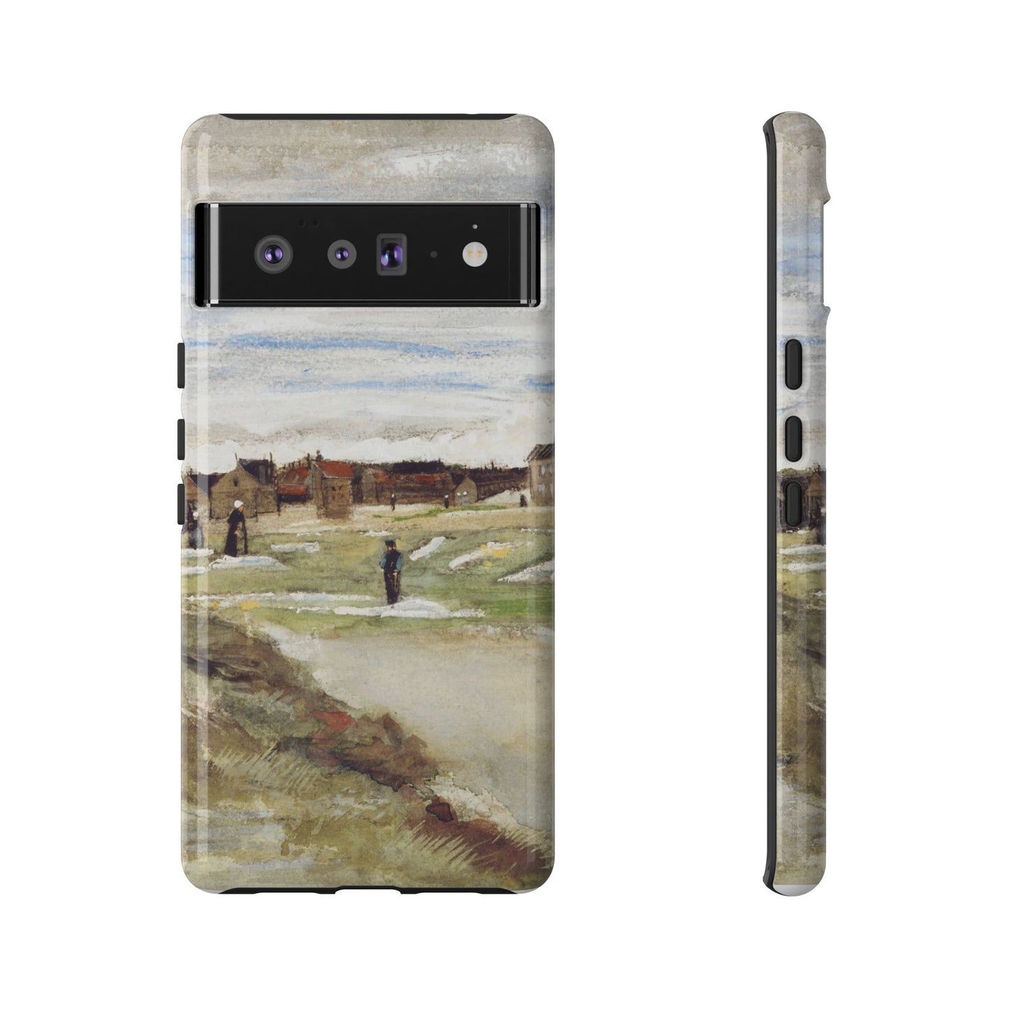 Van Gogh Village Painting Phone Case - iPhone, Samsung, Pixel - Art Print Cover, Gift for Art Lovers