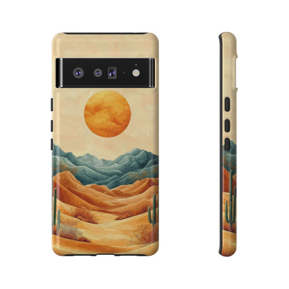 Golden Solstice Desert Boho Phone Case for iPhone, Pixel & Samsung