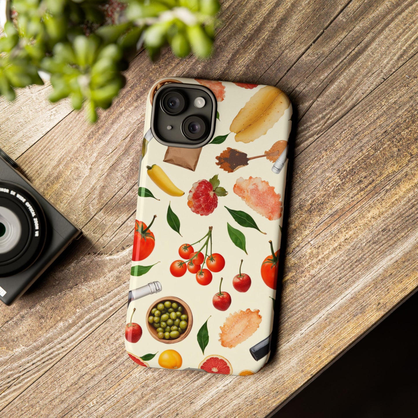 Fresh Fruits & Veggies Pattern Phone Case