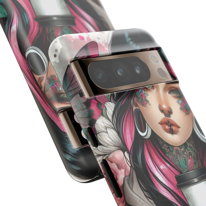 Tattooed Coffee Lover Art Mobile Case