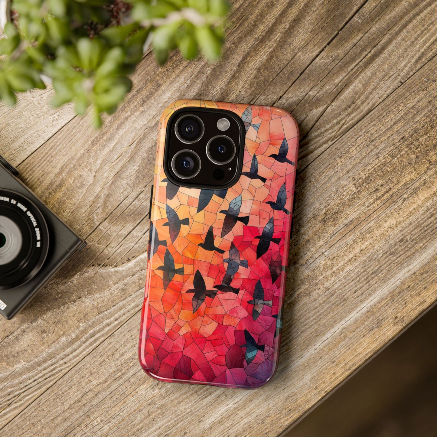 Chorus of Flight – Mosaic Birds Phone Case for iPhone, Samsung & Pixel