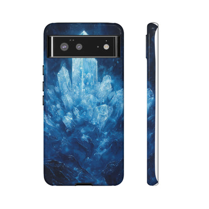 Cosmic Ice Crystal Matching Couple Phone Case – A Dazzling Duo for iPhone, Samsung & Google Pixel