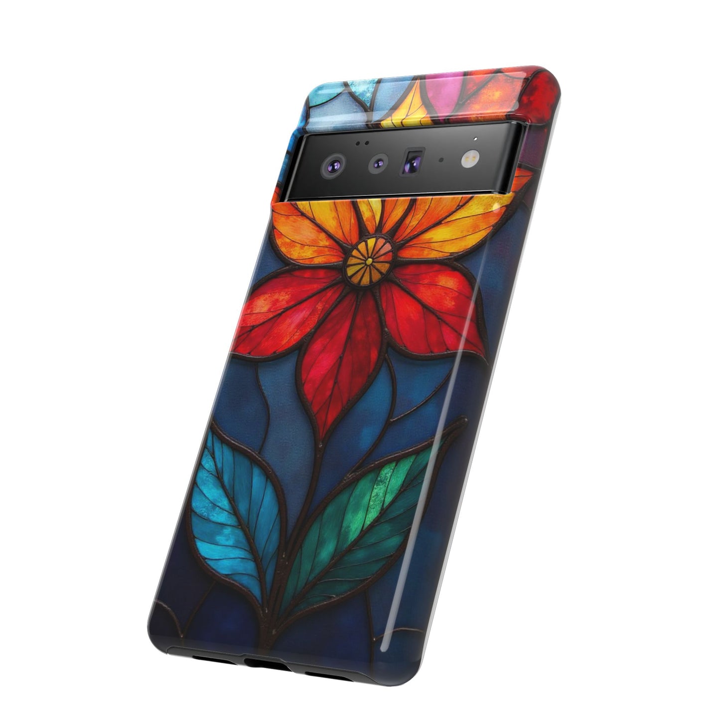 Radiant Blossom: Red and Orange Floral Elegance