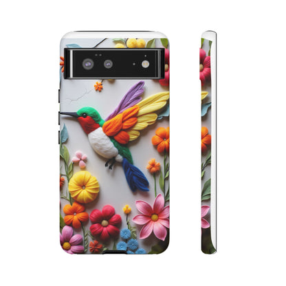 Elegant Hummingbird with Floral Mosaic Design | Nature's Artistic Vibes | Pixel 8 pro