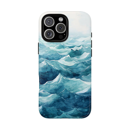 Aqua Drift Watercolor Phone Case for iPhone, google Pixel & Samsung