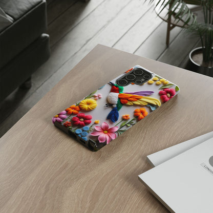Elegant Hummingbird with Floral Mosaic Design | Nature's Artistic Vibes | Pixel 8 pro