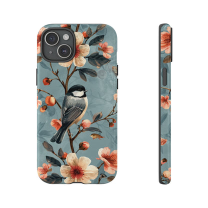 Floral Bird Phone Case - Elegant Nature-Inspired Cover for iPhone, Samsung & Google Pixel