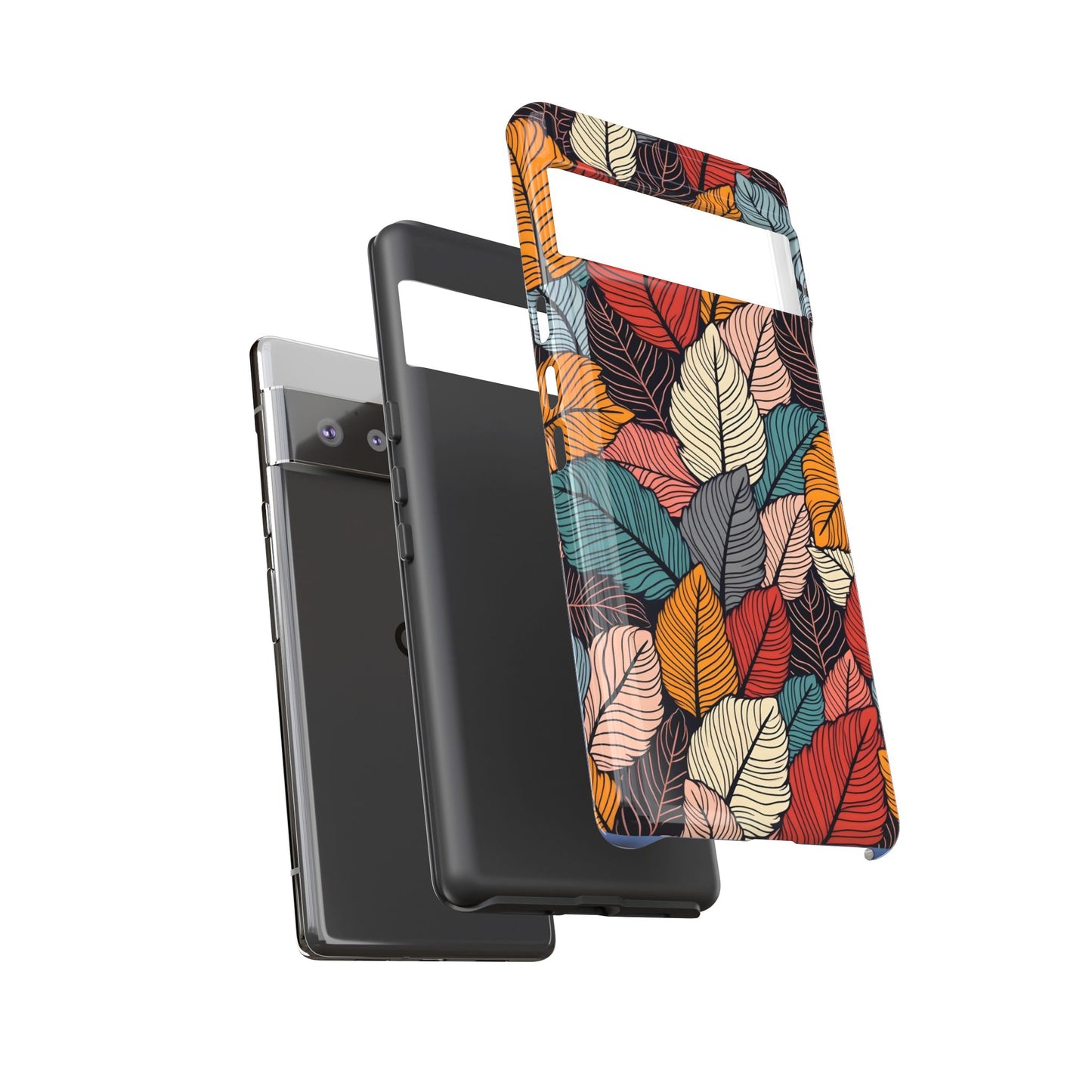 Colorful Abstract Leaves Pattern Design