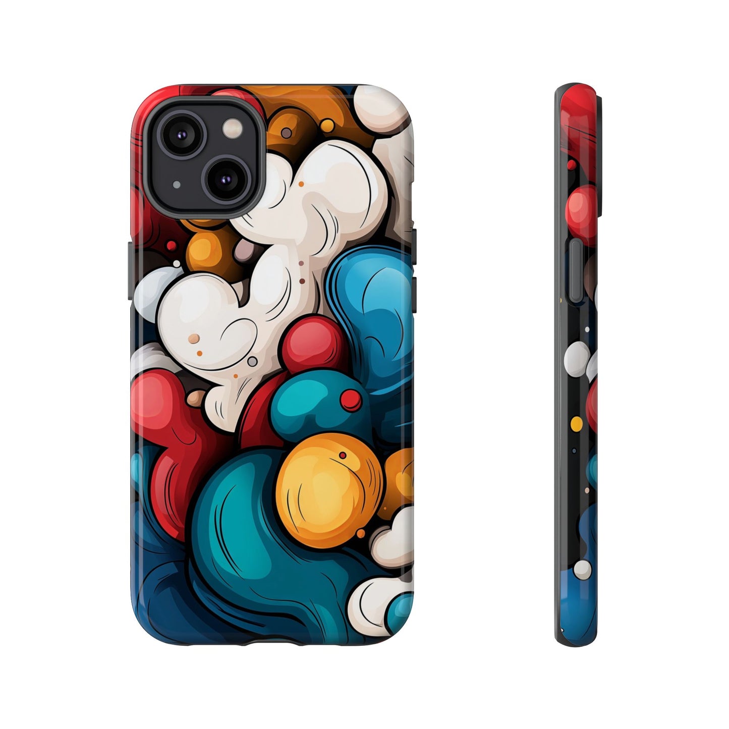 Color Burst – Bold Abstract Bubble Phone Case for iPhone, Samsung & Pixel