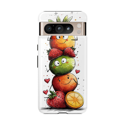 Cute Fruit Stack Phone Case – Fun & Playful Anime Art for iPhone, Google Pixel & Samsung