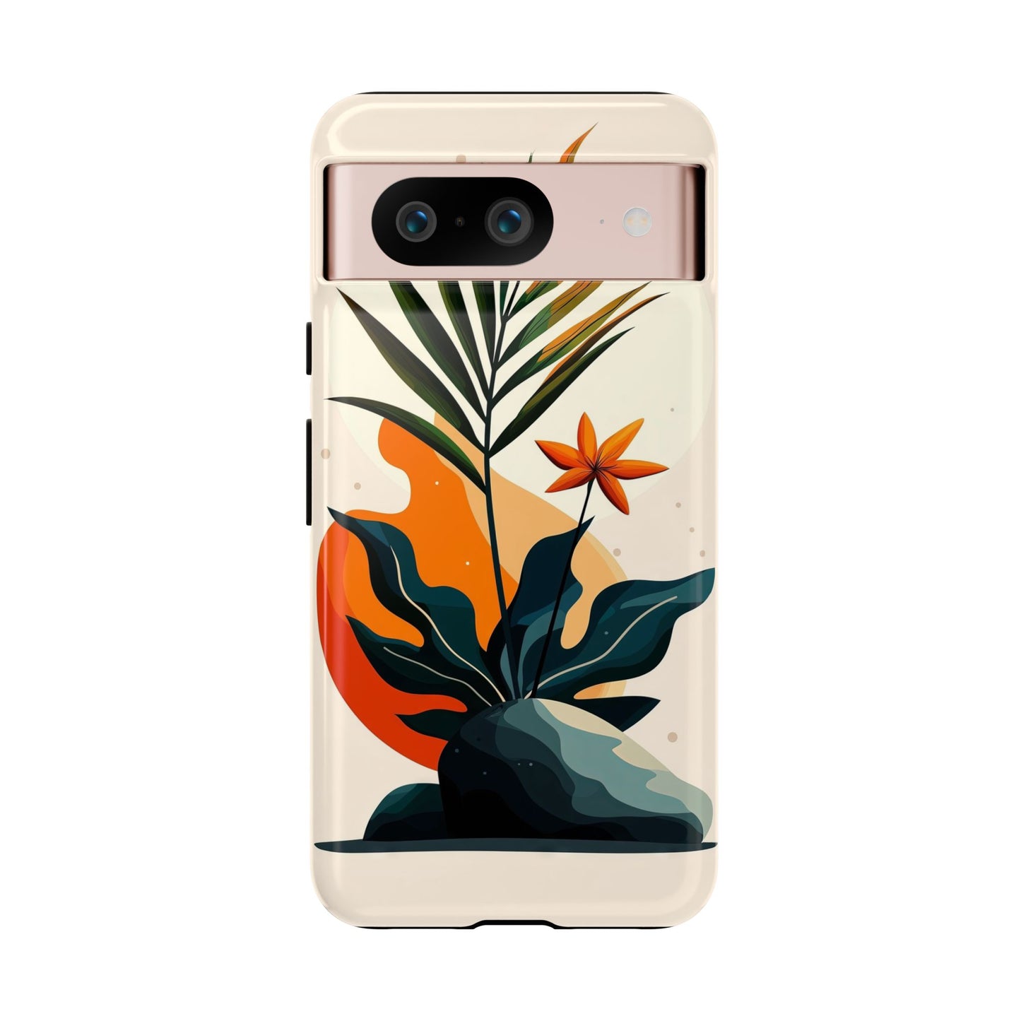 Tropical Bloom – Minimalist Nature Phone Case for iPhone, Samsung & Pixel
