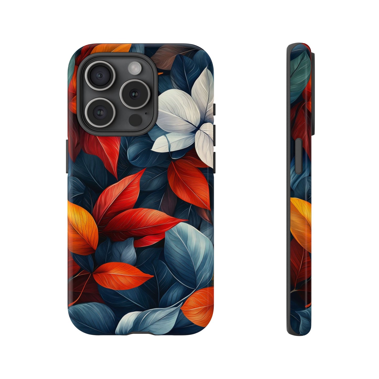 Autumn Midnight Leaves | Luxe Floral Phone Case for iPhone, Pixel & Samsung