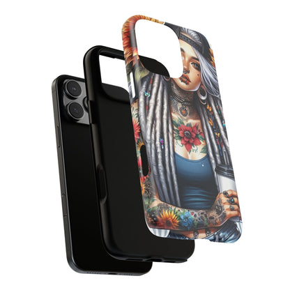Sunflower Queen – Boho Rebel Tattoo Mobile Cover