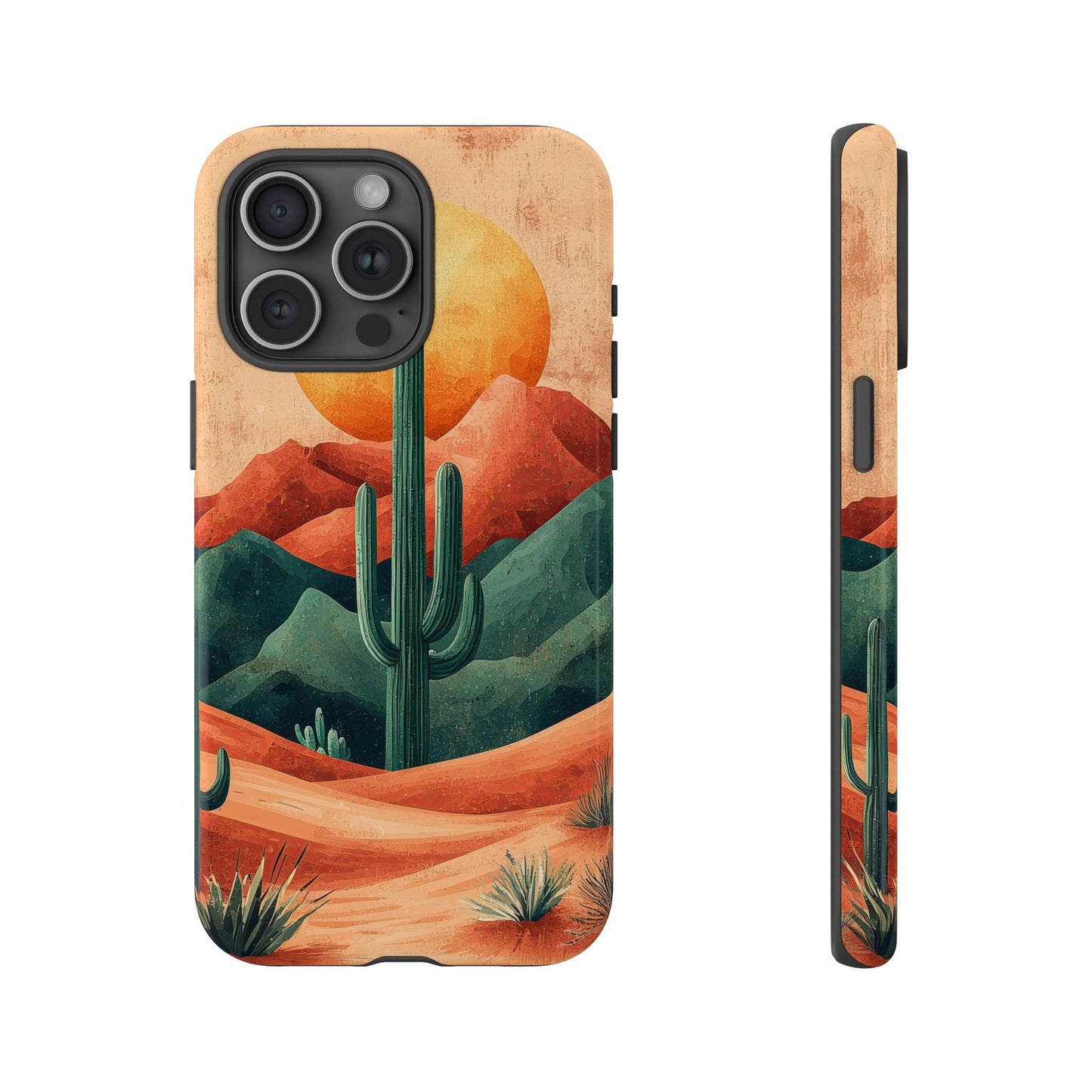 Sunset Cactus Dreams Boho Phone Case for iPhone, Pixel & Samsung