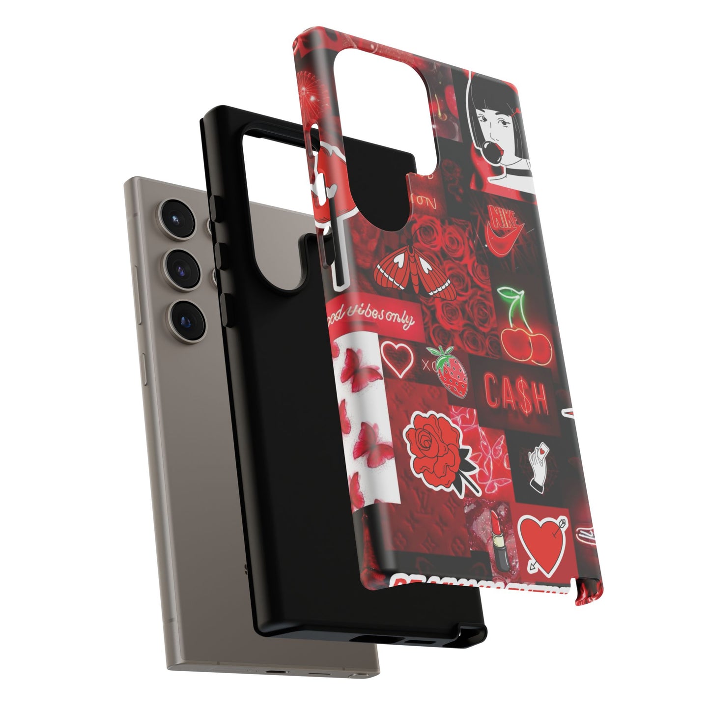 Red Pop Art Neon Vibes Phone Case