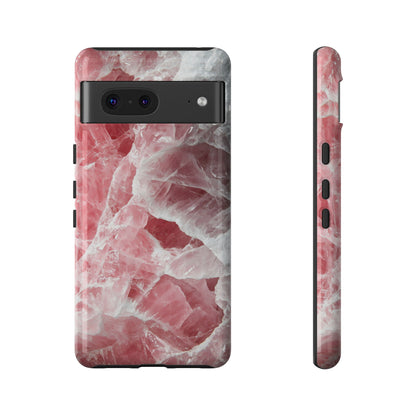 Rose Quartz Crystal Phone Case for iPhone, Samsung & Google Pixel