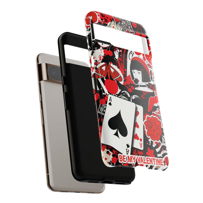 Bold Red & Black Ace Card Phone Case