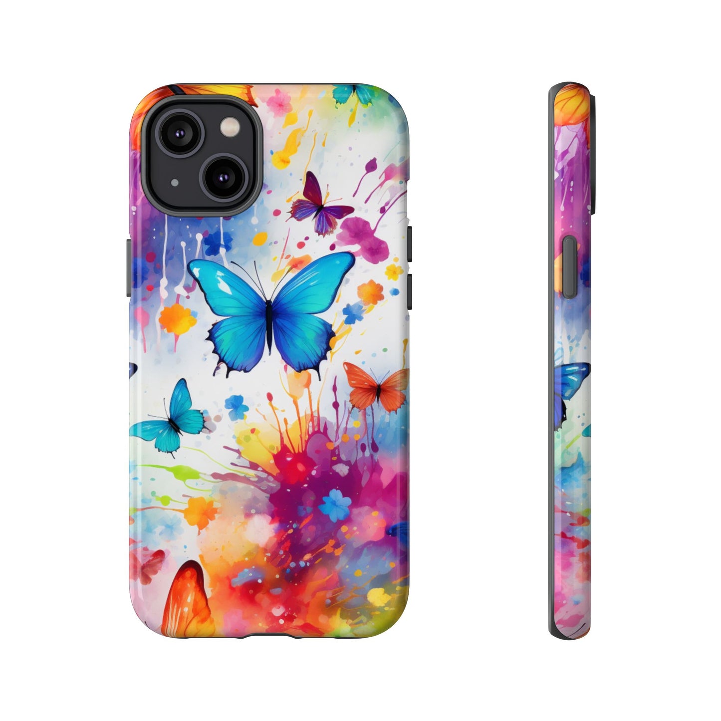 Vibrant Watercolor Butterfly Mobile Case