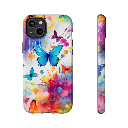 Vibrant Watercolor Butterfly Mobile Case