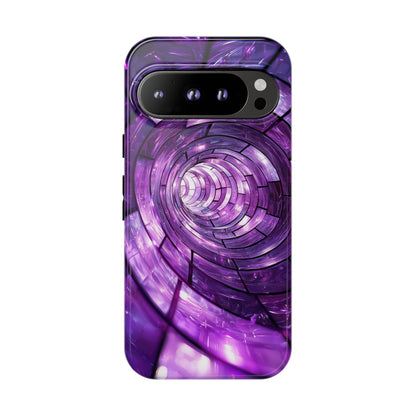 Hypnotic Spiral Optical Illusion Phone Case for iPhone, Samsung & Pixel