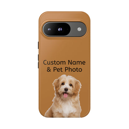 Personalized Custom Pet Phone Case – Add Your Name, Pet Photo or Any Text– Unique Gift for iPhone, Samsung  & Google Pixel – Protective & Stylish Cover"