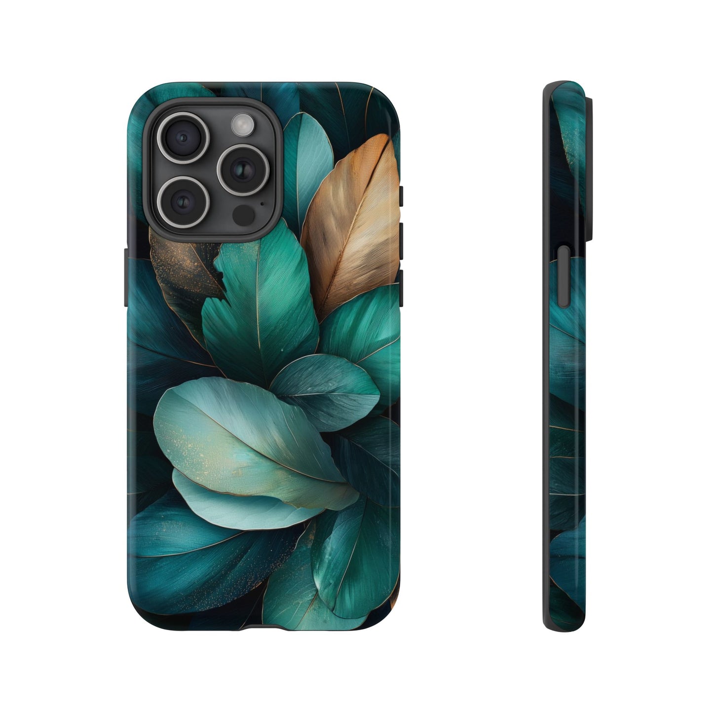 Iridescent Peacock Feather Luxe Phone Case for iPhone, Samsung & Google Pixel