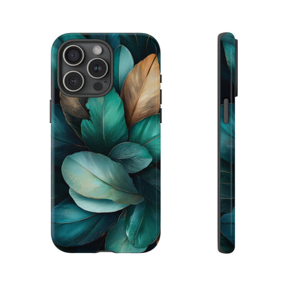 Iridescent Peacock Feather Luxe Phone Case for iPhone, Samsung & Google Pixel