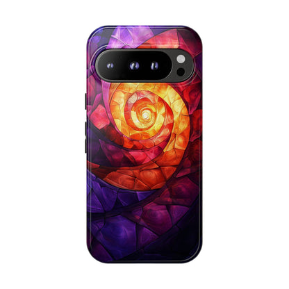 Retro Spiral Psychedelic Phone Case for iPhone, Samsung & Pixel
