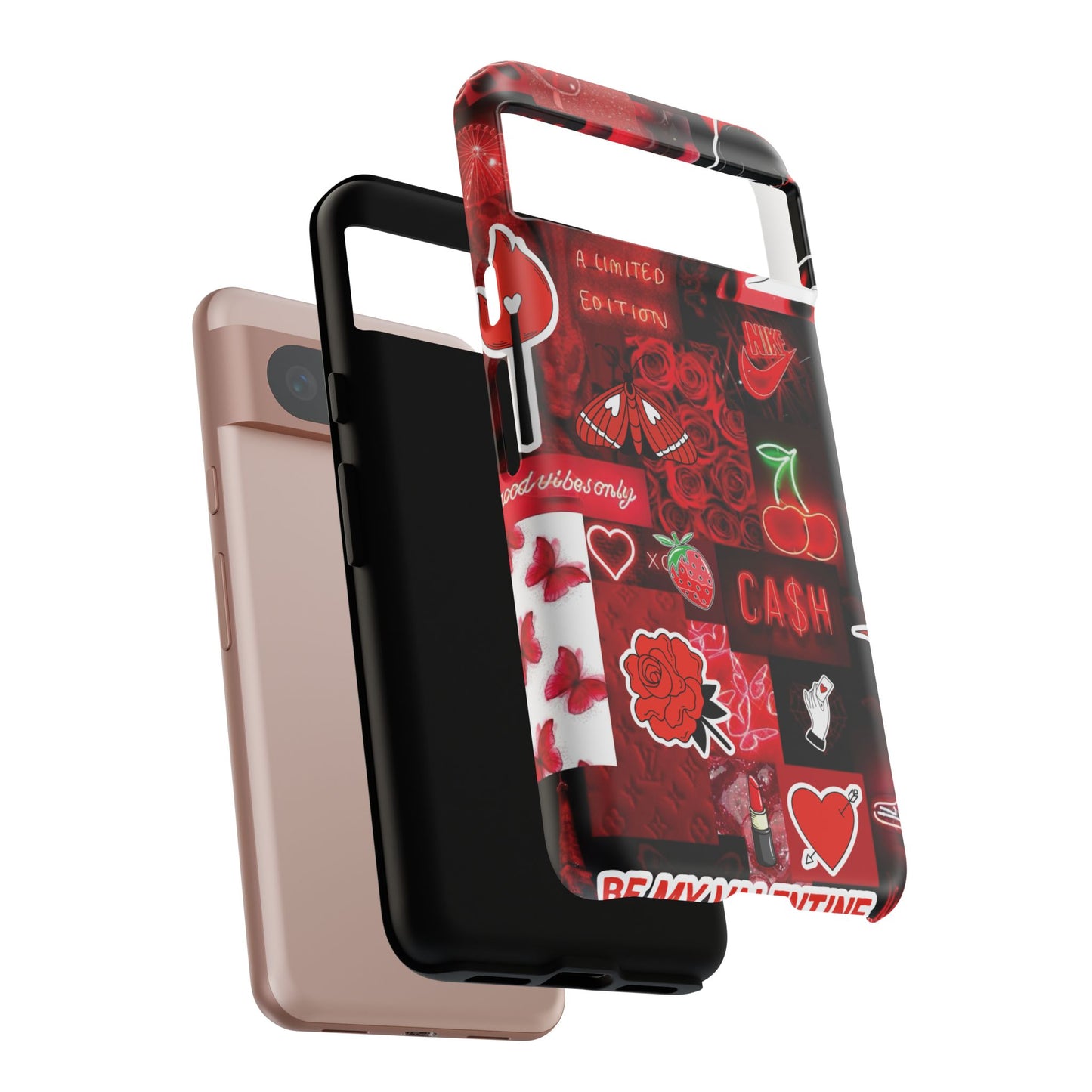 Red Pop Art Neon Vibes Phone Case