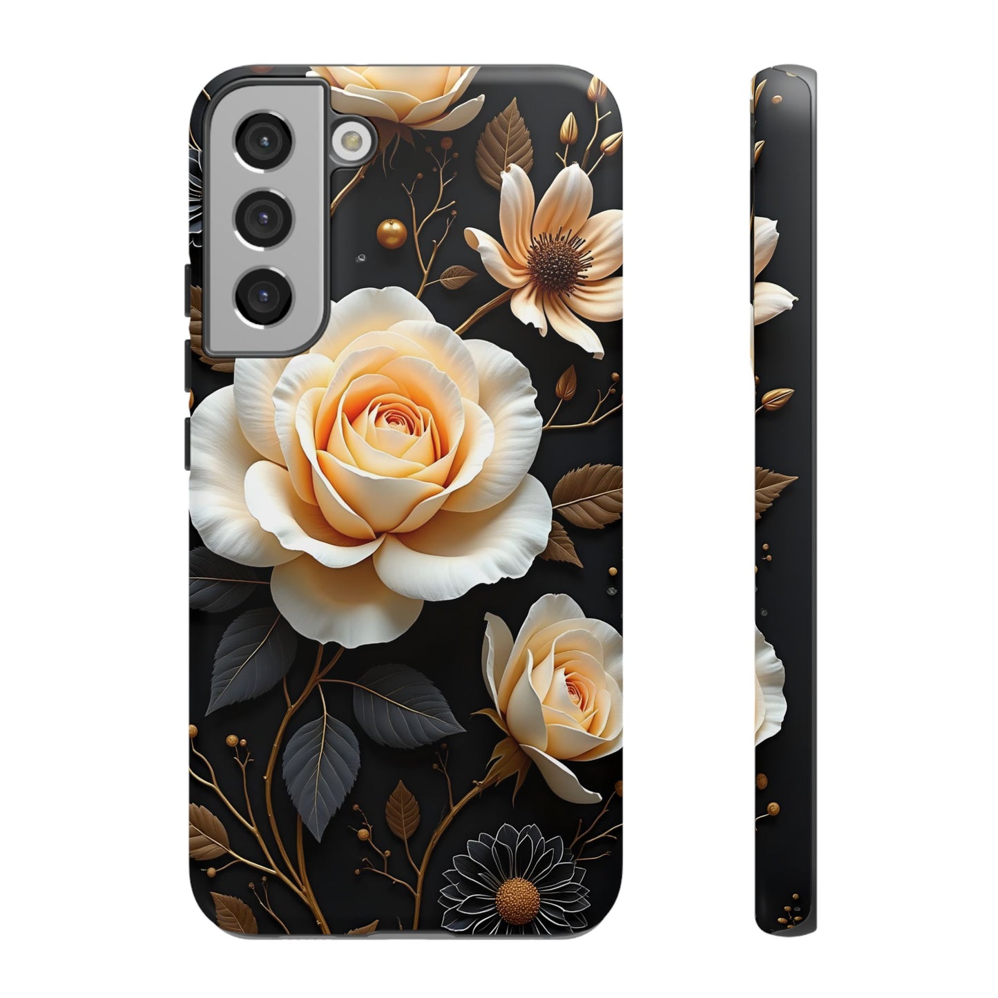 Elegant 3D Floral Design, Botanical Phone Case design for Iphone.