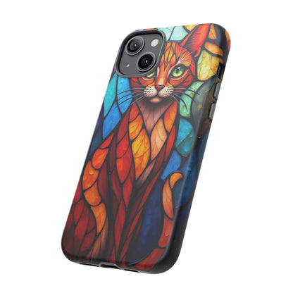 Geometric Cat: Colorful Abstract Portrait