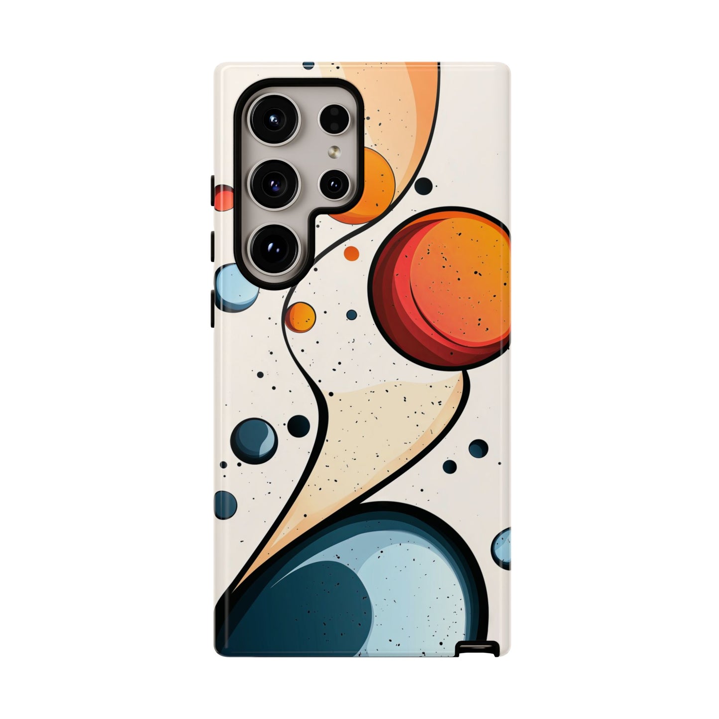 Solar Drift – Abstract Orbital Phone Case for iPhone, Samsung & Pixel