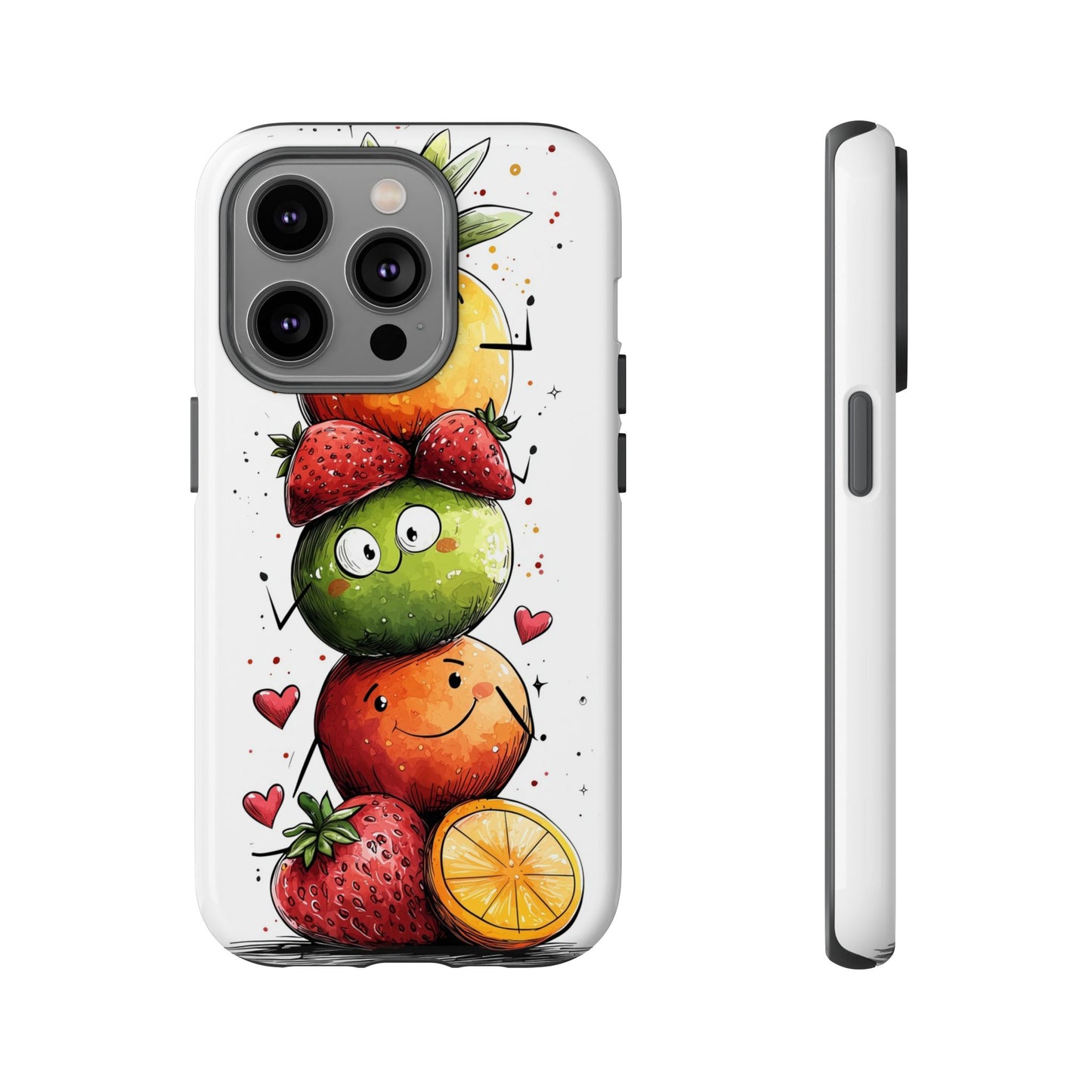 Cute Fruit Stack Phone Case – Fun & Playful Anime Art for iPhone, Google Pixel & Samsung