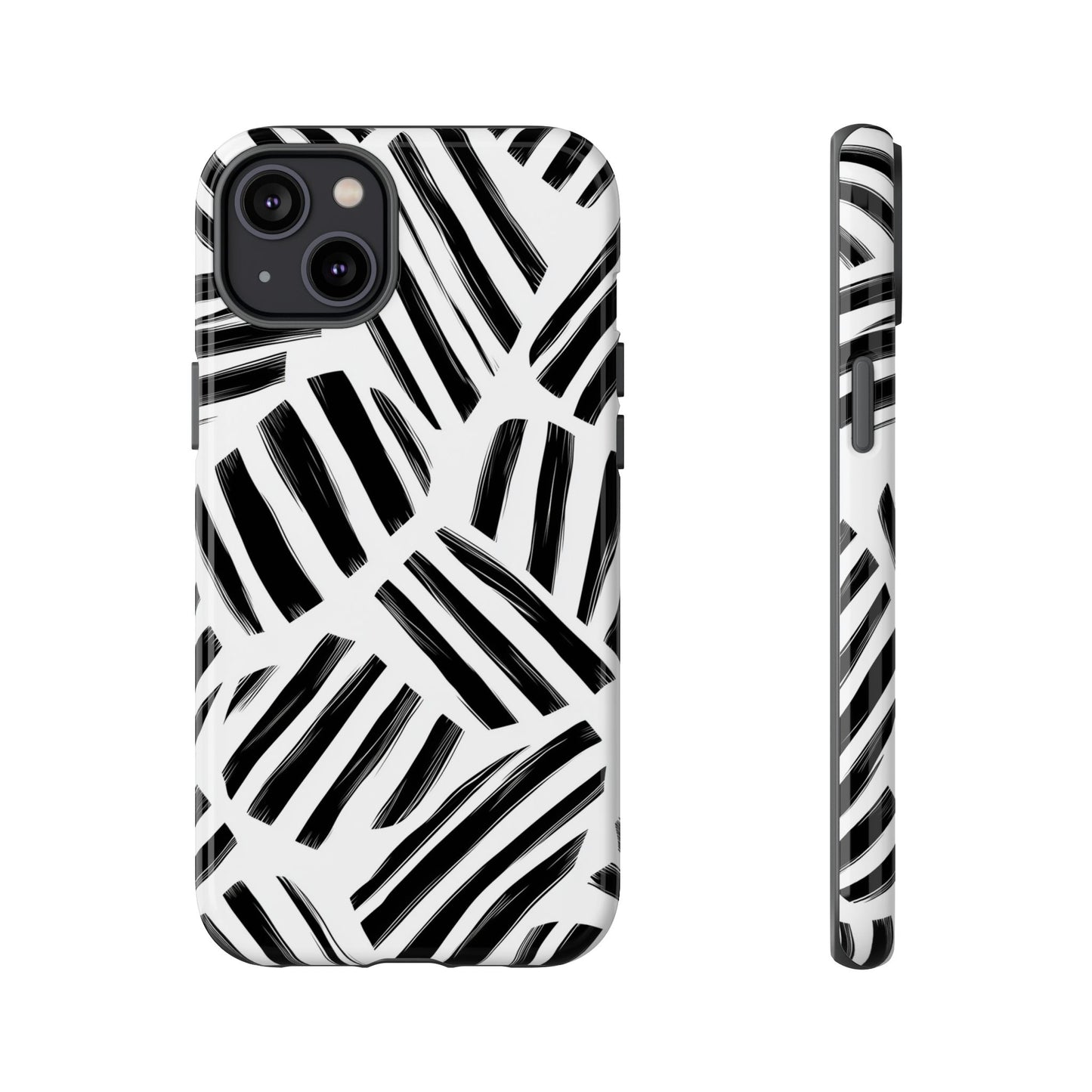 Sleek Noir Striped Phone Case for iPhone, google Pixel & Samsung