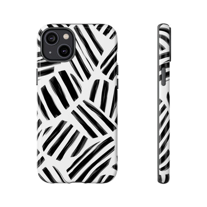 Sleek Noir Striped Phone Case for iPhone, google Pixel & Samsung
