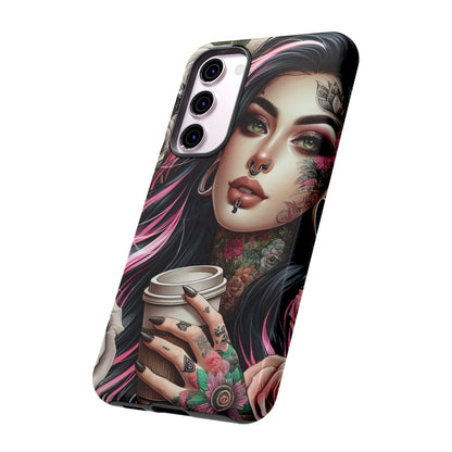 Gothic Rose Coffee Queen Mobile Case