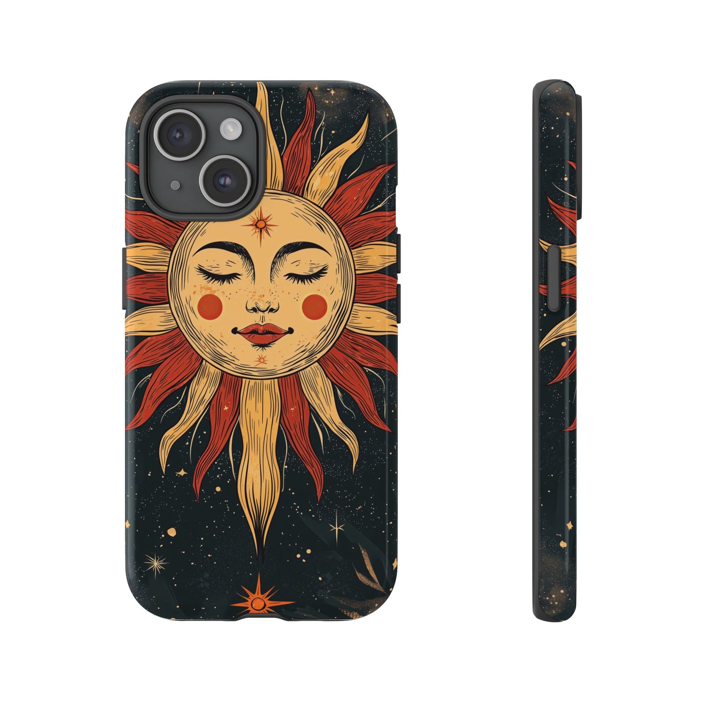Boho Cosmic Sun Phone Case for iPhone, Pixel & Samsung