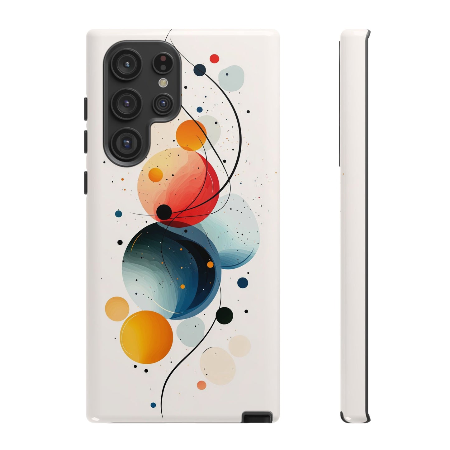 Orbital Drift – Cosmic Flow Abstract Phone Case for iPhone, Samsung & Pixel
