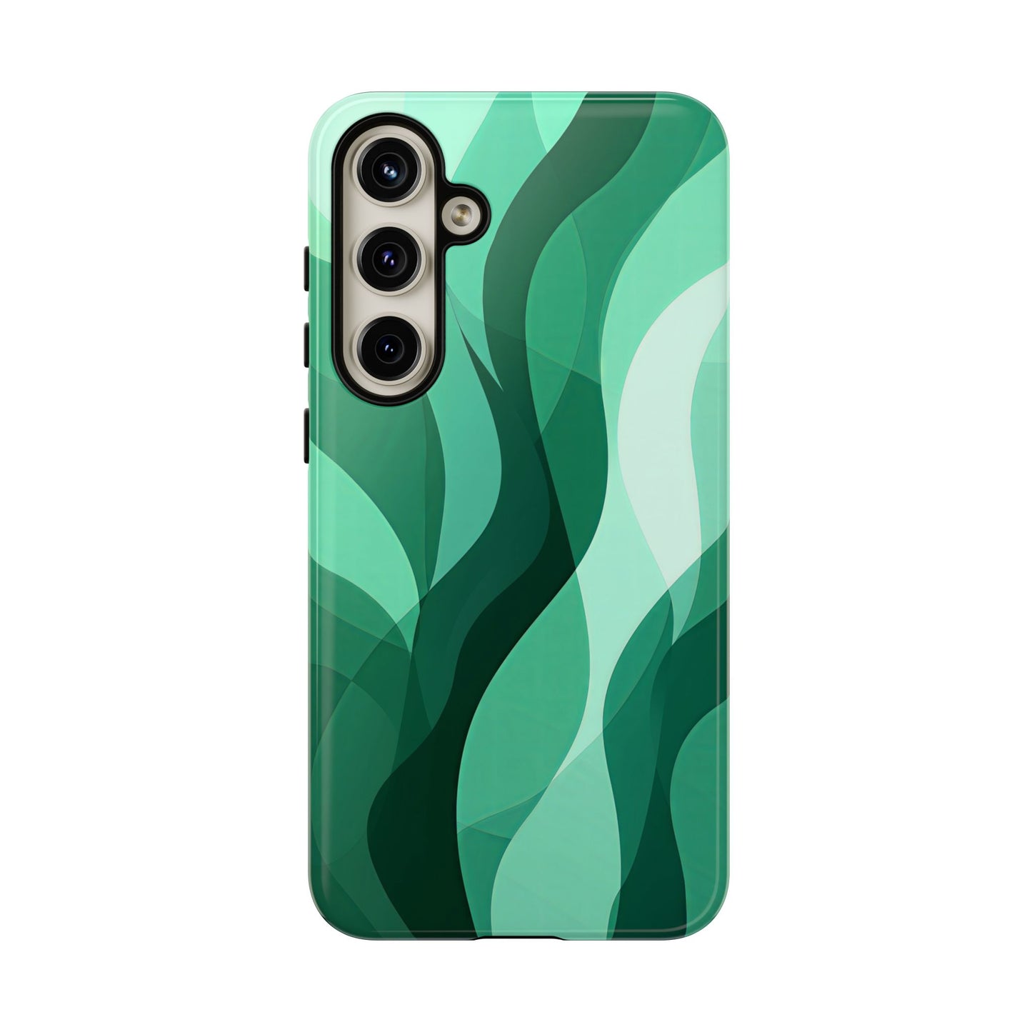 Verdant Flow – Abstract Nature-Inspired Phone Case for iPhone, Samsung & Pixel
