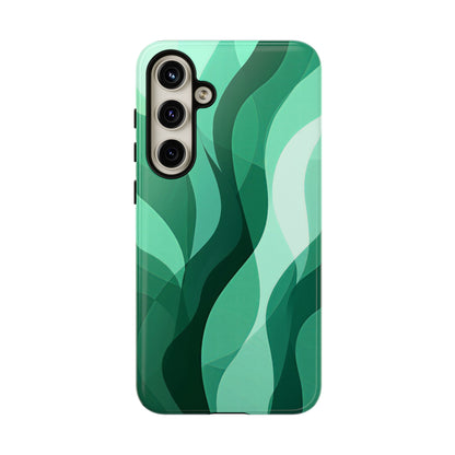 Verdant Flow – Abstract Nature-Inspired Phone Case for iPhone, Samsung & Pixel