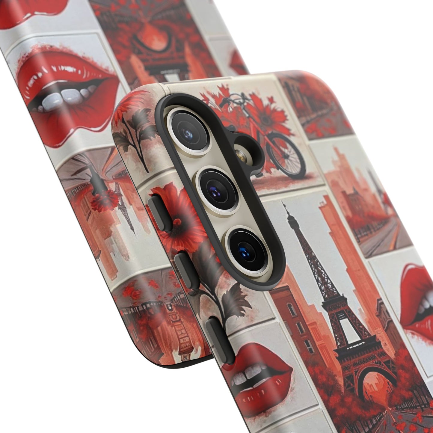Red Lips & Eiffel Tower Phone Case