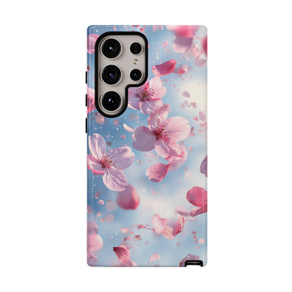 Cherry Blossom Drift Watercolor Phone Case for iPhone, google Pixel & Samsung