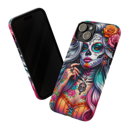Sugar Skull Goddess – Día de los Muertos Floral Queen Mobile Cover